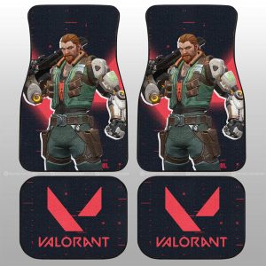 Breach Car Floor Mats Custom Valorant Agent