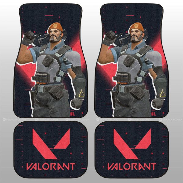 Brimstone Car Floor Mats Custom Valorant Agent