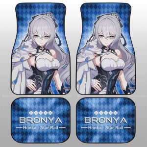 Bronya Car Floor Mats Custom Honkai Star Rail Car Accessories