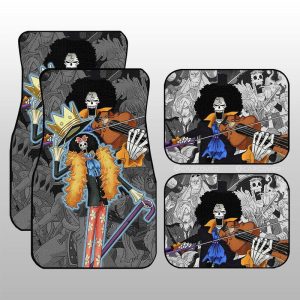 Brook Car Floor Mats Custom One Piece Anime Car Interior Accessories