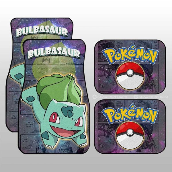 Bulbasaur Car Floor Mats Custom Anime Galaxy Manga Style