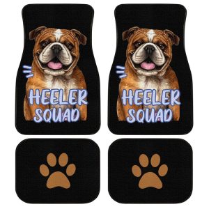 Bulldog Car Floor Mats Custom Car Accessories For Bulldog Lovers