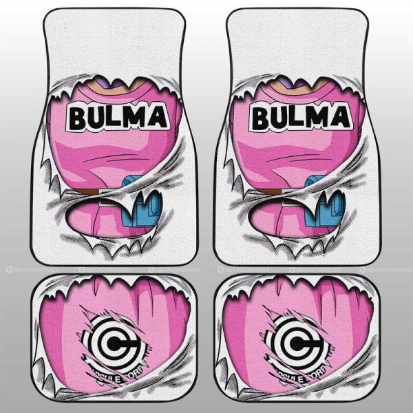 Bulma Uniform Car Floor Mats Custom Dragon Ball Anime