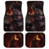 Burning Up Wolf Car Floor Mats