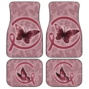 Butterfly Car Floor Mats Custom Multiple Cancer Car Accessories