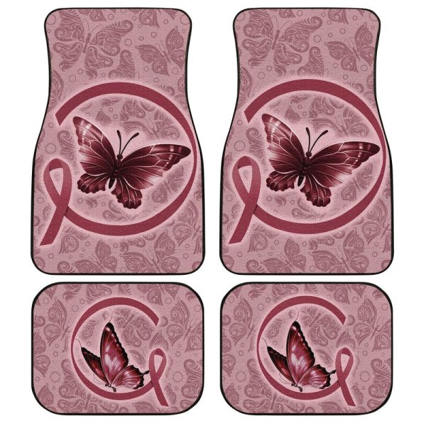 Butterfly Car Floor Mats Custom Multiple Cancer Car Accessories