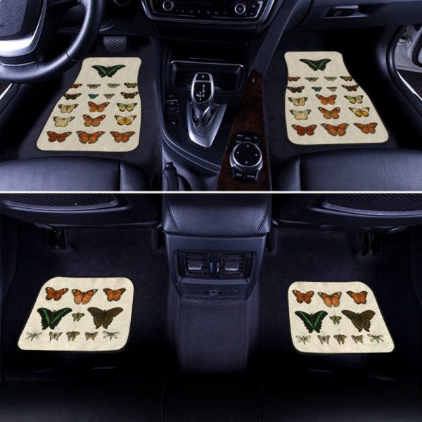 Butterfly Car Floor Mats Custom Pattern Insects Car Accessories