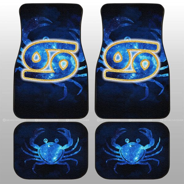 Cancer Car Floor Mats Custom Name Zodiac Car Accessories