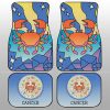 Cancer Colorful Car Floor Mats Custom Zodiac Car Accessories