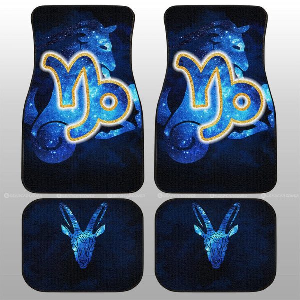 Capricorn Car Floor Mats Custom Name Zodiac Car Accessories