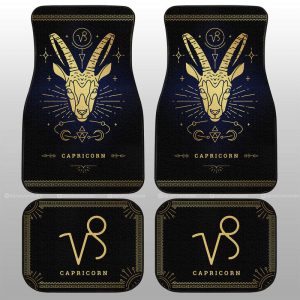 Capricorn Car Floor Mats Custom Zodiac Car Accessories