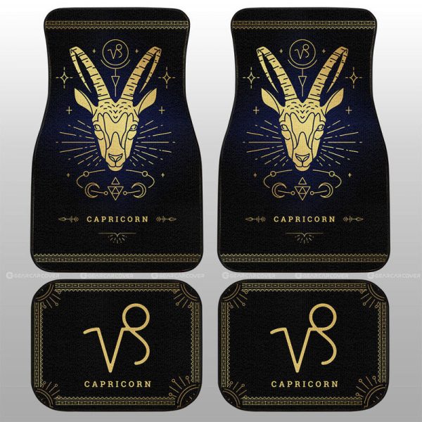 Capricorn Car Floor Mats Custom Zodiac Car Accessories