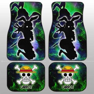 Carrot Car Floor Mats Custom One Piece Anime Silhouette Style