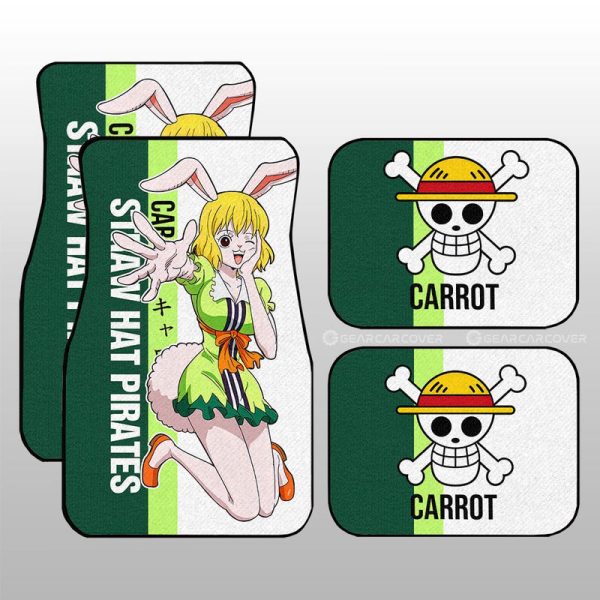 Carrot Car Floor Mats Custom One Piece Car Accessories For Anime Fans