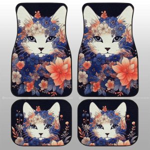 Cat Floral Car Floor Mats Custom Car Accessories