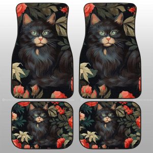 Cat Floral Car Floor Mats Custom Car Accessories