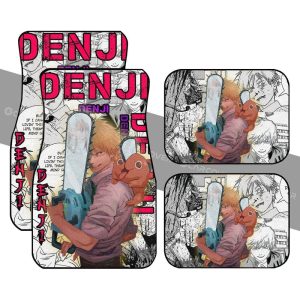 Chainsaw Man Denji Car Floor Mats Custom Anime Car Interior Accessories