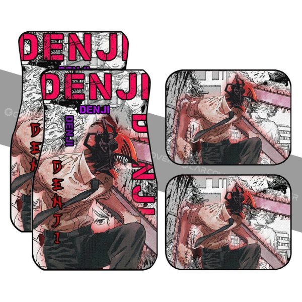 Chainsaw Man Denji Car Floor Mats Custom Anime Car Interior Accessories