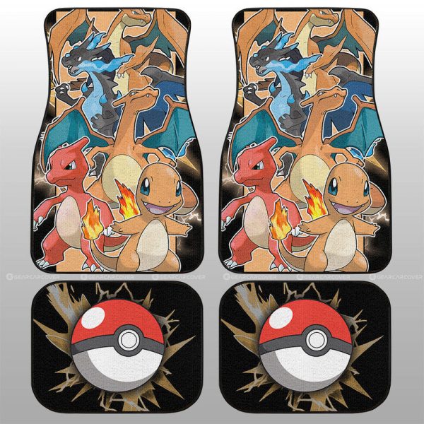 Charizard Car Floor Mats Custom Car Accessories For Fans