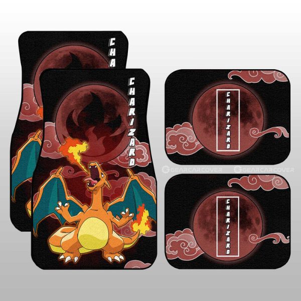 Charizard Car Floor Mats Custom Car Accessories For Fans