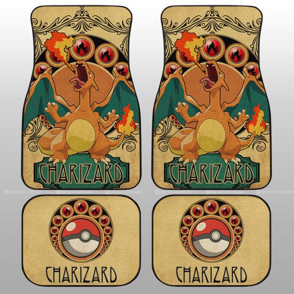 Charizard Car Floor Mats Custom Car Interior Accessories