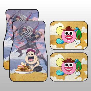 Charlotte Katakuri Car Floor Mats Custom One Piece Map Car Accessories For Anime Fans