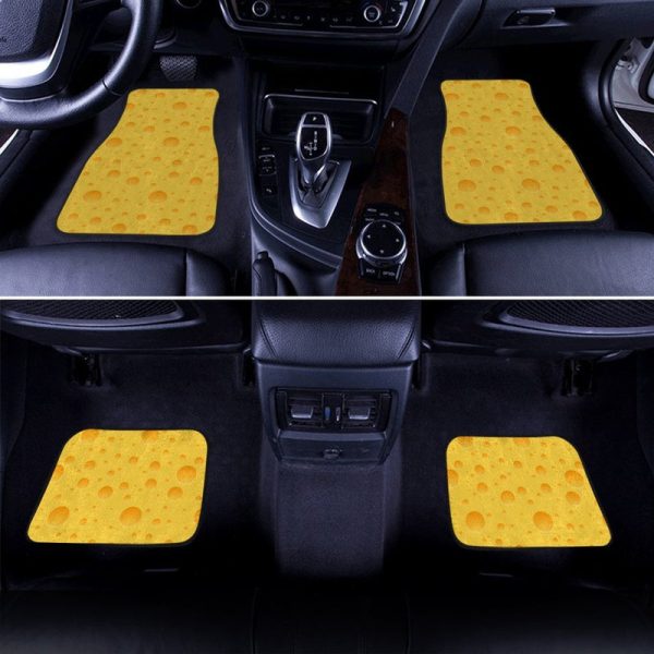 Cheese Car Floor Mats Custom Printed Funny Car Accessories