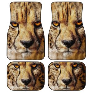 Cheetah Car Floor Mats Custom Wild Animal Car Interior Accessories