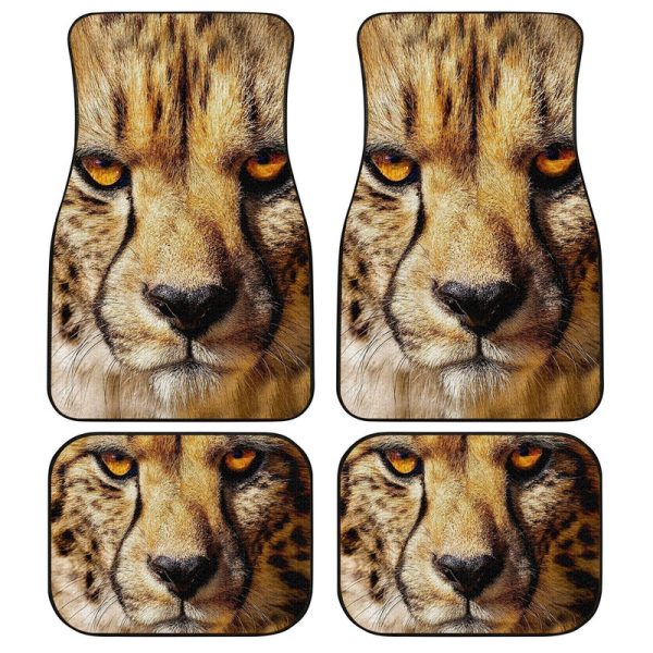 Cheetah Car Floor Mats Custom Wild Animal Car Interior Accessories