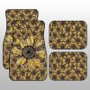 Cheetah Leopard Sunflower Car Floor Mats Custom Car Decoration