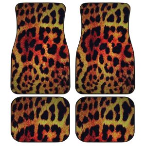 Cheetah Print Car Floor Mats Custom Animal Car Accessories