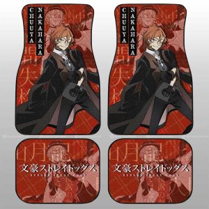 Chuuya Nakahara Car Floor Mats Custom Bungou Stray Dogs Anime Car Accessories