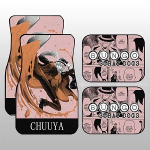 Chuuya Nakahara Car Floor Mats Custom Bungou Stray Dogs Anime Car Accessories