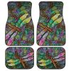 Colorful Dragonfly Car Floor Mats Custom Dragonfly Car Accessories