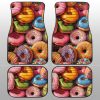 Colorful Mixed Donuts Car Floor Mats Custom Girly Pattern Car Accessories