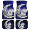 Cute Elephant Car Floor Mats Custom I Love You To The Moon And Back Galaxy Car Accessories