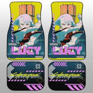 Cyberpunk Edgerunners Lucy Car Floor Mats Custom