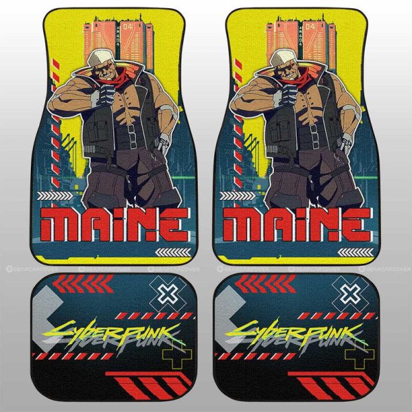 Cyberpunk Edgerunners Maine Car Floor Mats Custom