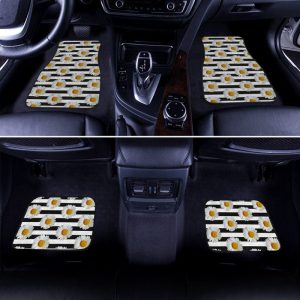 Daisy Flower Car Floor Mats Custom Floral Car Accessories