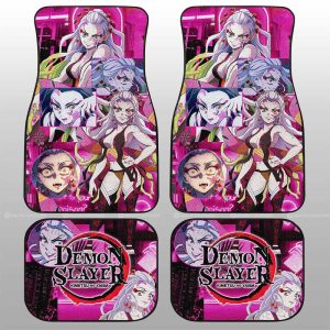 Daki Car Floor Mats Custom Demon Slayer Anime