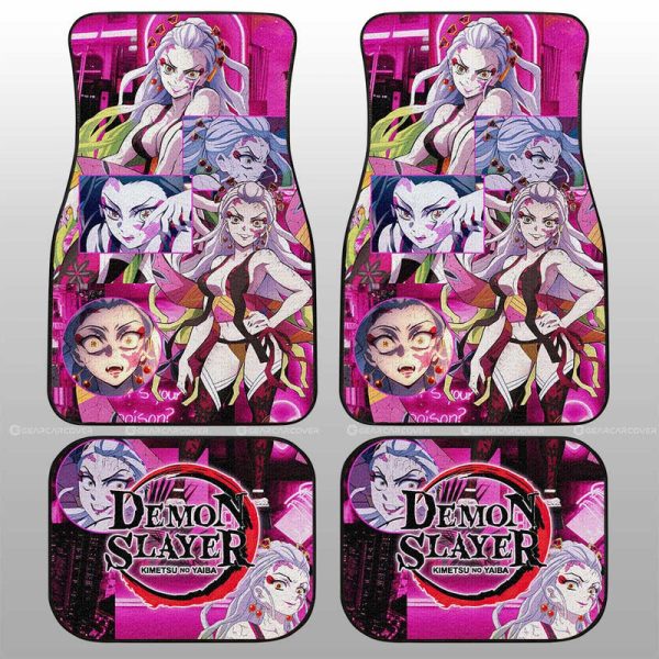 Daki Car Floor Mats Custom Demon Slayer Anime