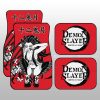 Daki Car Floor Mats Custom Demon Slayer Anime Car Accessories Manga Style For Fans