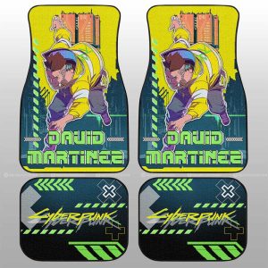 David Martinez Car Floor Mats Custom Cyberpunk Edgerunners