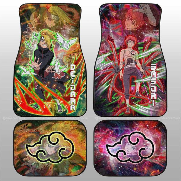 Deidara And Sasori Car Floor Mats Custom Characters Car Accessories