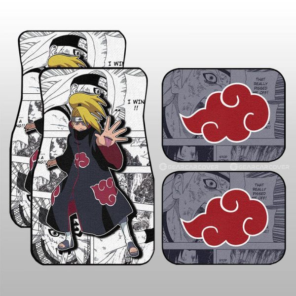 Deidara Car Floor Mats Custom Anime Car Accessories Mix Manga