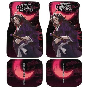 Demon Slayer Kokushibo Car Floor Mats Custom Anime Car Accessories