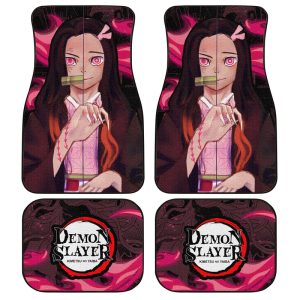 Demon Slayer Nezuko Car Floor Mats Custom Anime Car Accessories