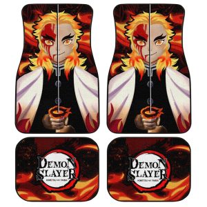 Demon Slayer Rengoku Car Mats Custom Face Anime Car Accessories