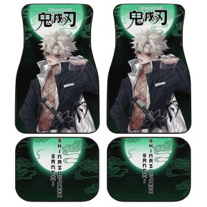 Demon Slayer Sanemi Shinazugawa Car Floor Mats Custom Anime Car Accessories