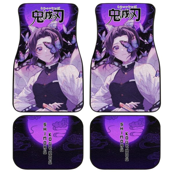 Demon Slayer Shinobu Kocho Car Floor Mats Custom Anime Car Accessories